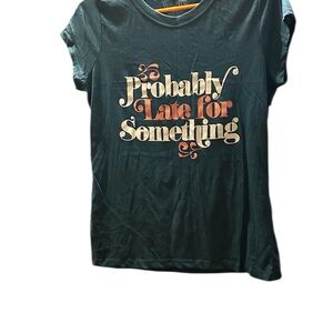 Graphic Tee in Dark Green